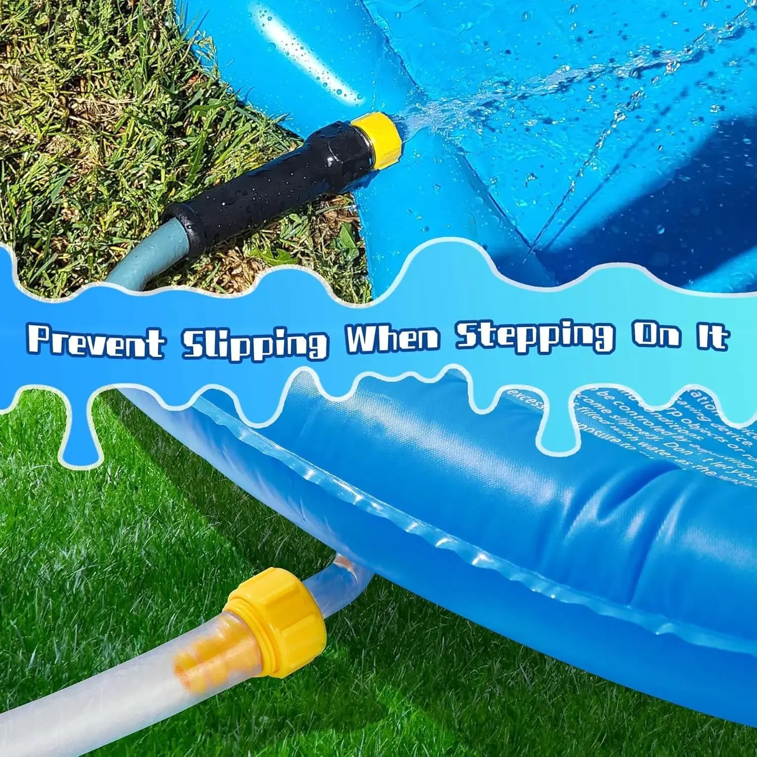 100/60cm Summer Children's Letter Sprinkler Game Mat Outdoor Lawn Beach Inflatable Water Spray Game Mat Outdoor Cushion